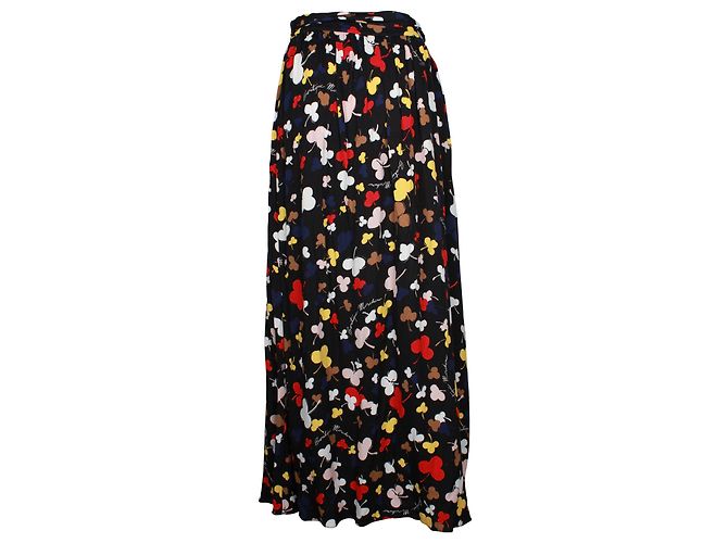 Falda larga de viscosa con estampado floral de Boutique Moschino Impresión de pitón - vista 3