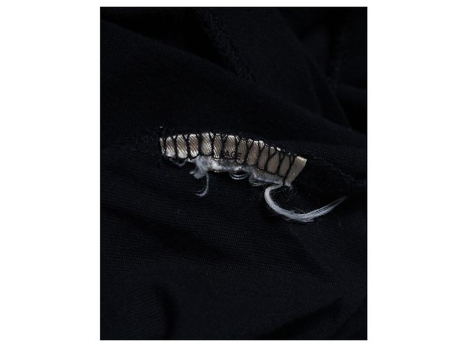 T-shirt con logo Burberry in cotone nero - vista 5