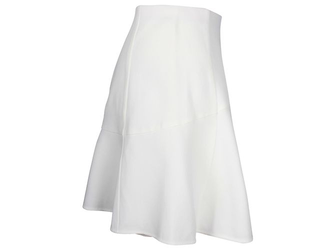 Chloé Minifalda acampanada Chloe en acetato blanco - vista 2