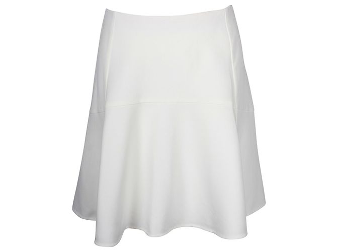 Chloé Minifalda acampanada Chloe en acetato blanco - vista 3
