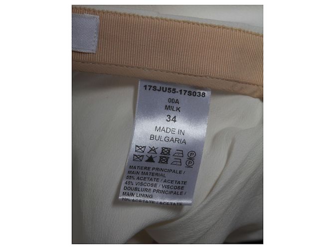 Chloé Minifalda acampanada Chloe en acetato blanco - vista 5