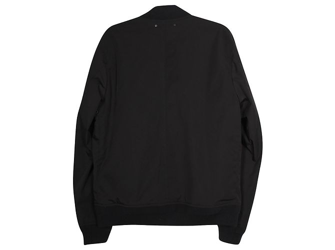 Coach-Bomberjacke aus schwarzem Polyester - Ansicht 2
