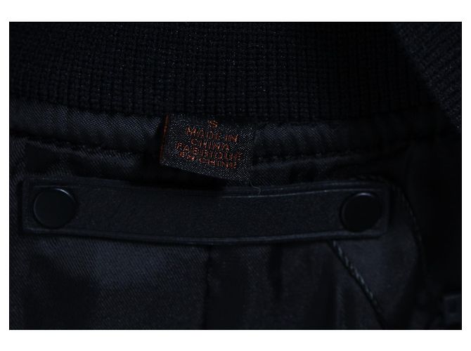 Coach-Bomberjacke aus schwarzem Polyester - Ansicht 3