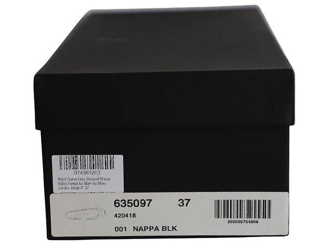 Bailarinas Love con tachuelas en cuero negro de Marc by Marc Jacobs - vista 8