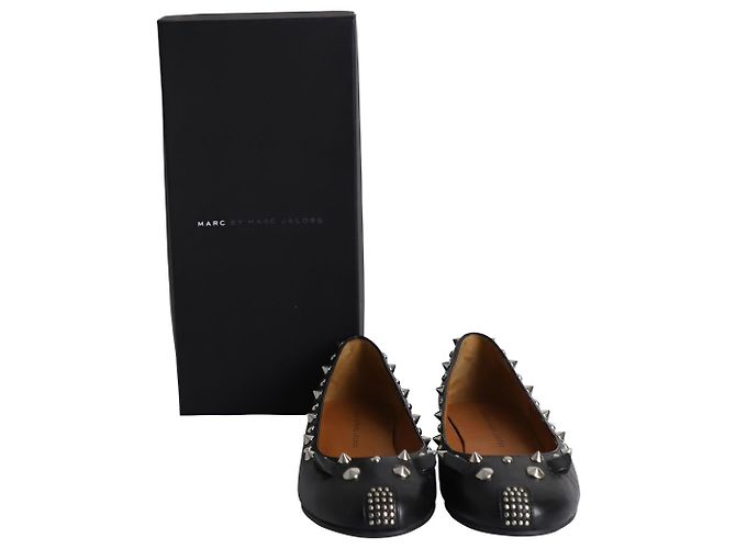 Bailarinas Love con tachuelas en cuero negro de Marc by Marc Jacobs - vista 9