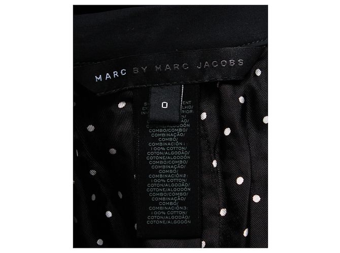 Marc by Marc Jacobs Midirock aus perforierter Spitze aus schwarzer Baumwolle - Ansicht 4