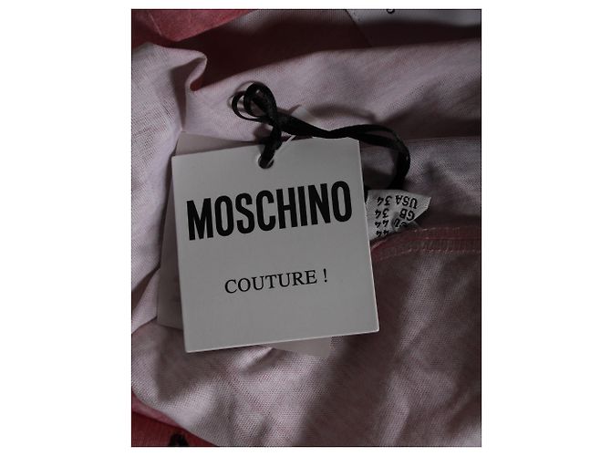 Camiseta de algodón rosa con logo Paint Brush de Moschino - vista 5