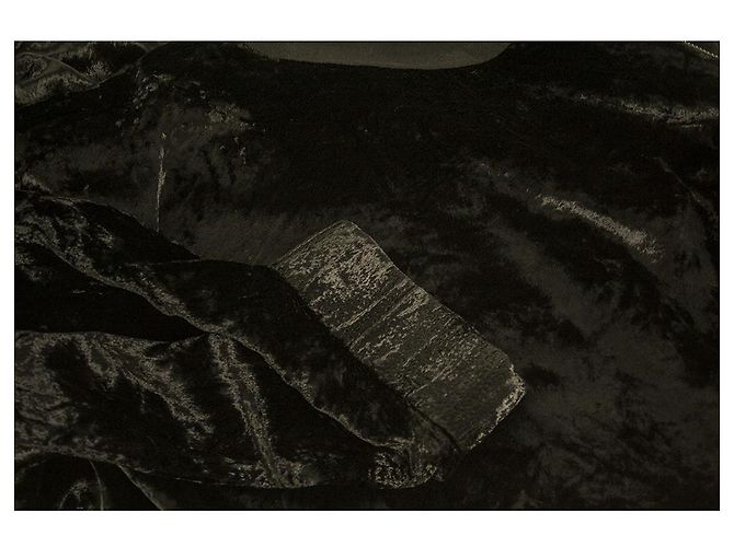 Lanvin Black Velour One Sleeve Cocktail-Abend-Kniekleid, Größe 40 Schwarz - Ansicht 6