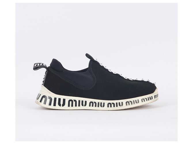 Sneakers MIU MIU EU 36 Tessuto Nero - vista 2