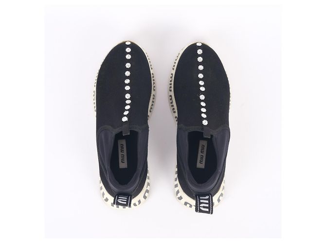 Sneakers MIU MIU EU 36 Tessuto Nero - vista 4
