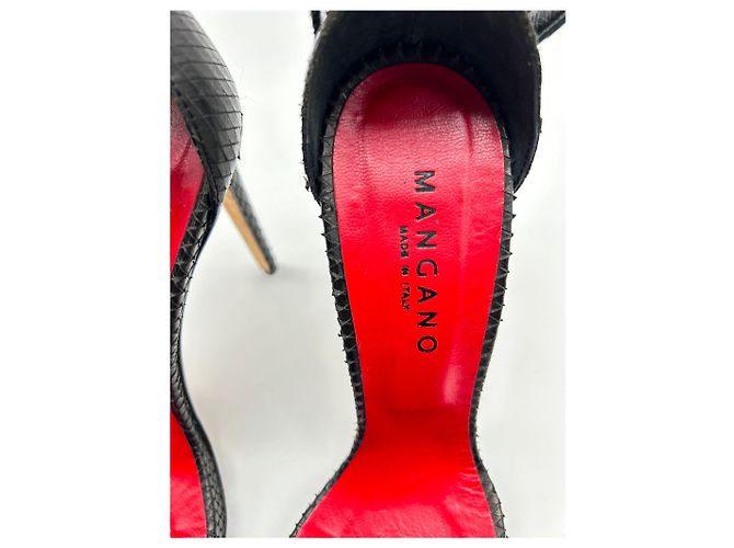 MANGANO Absätze EU 39 Leder Schwarz - Ansicht 4