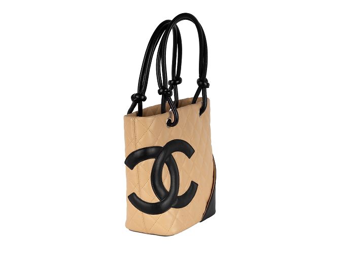 Bolsa Chanel Mini Cambon acolchoada Bege - vista 2