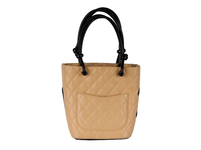 Bolsa Chanel Mini Cambon acolchoada Bege - vista 3