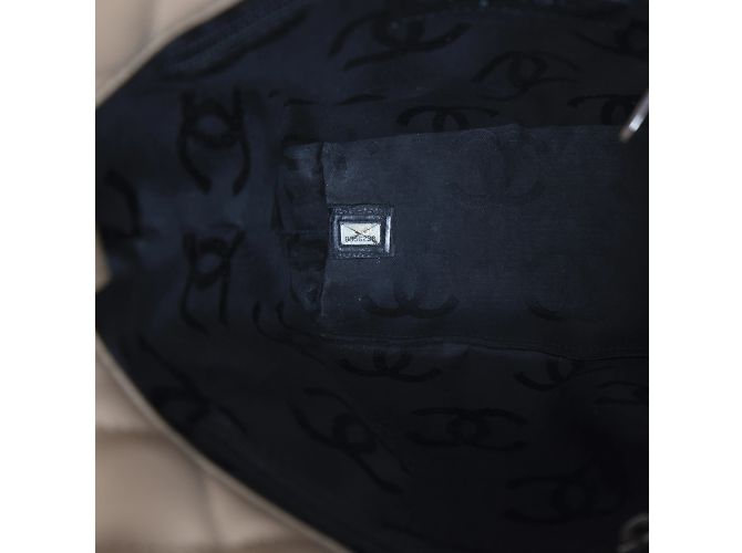 Bolsa Chanel Mini Cambon acolchoada Bege - vista 6