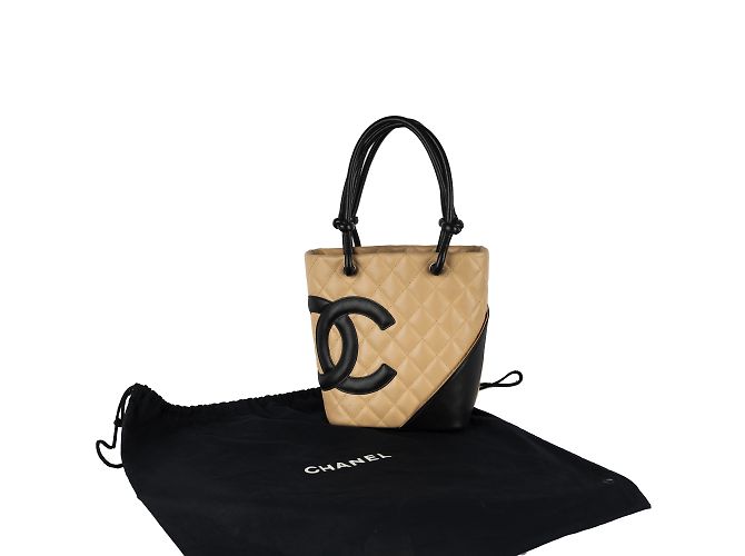 Bolsa Chanel Mini Cambon acolchoada Bege - vista 7