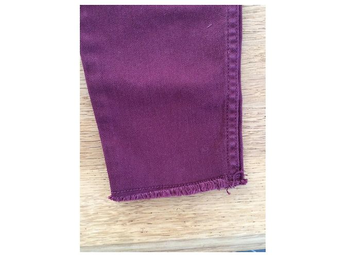 Abercrombie & Fitch Hose Bordeaux Baumwolle - Ansicht 5