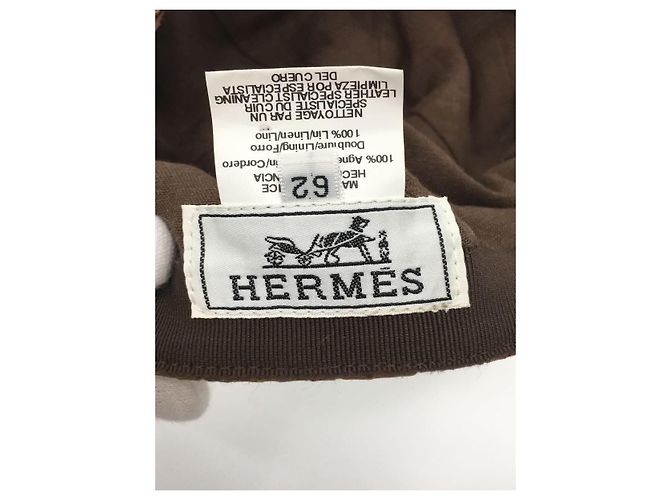 **Gorra marrón Hermès Castaño - vista 5