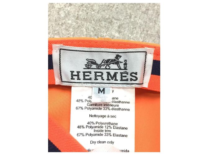 **Gorra naranja Hermès - vista 5