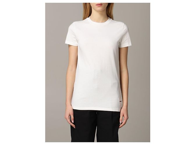 T-shirt Jil Sander Bianca con Logo in Cotone M Bianco - vista 9