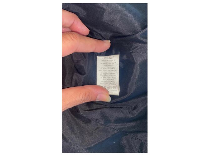 Céline Wool Pantsuit Dark Grey - view 3