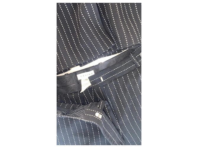 Céline Wool Pantsuit Dark Grey - view 4