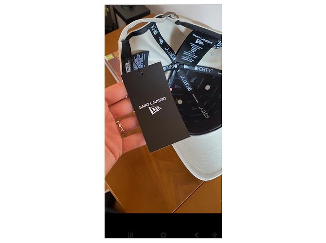 Yves Saint Laurent x New Era Cap Ecru Aus weiß - Ansicht 2