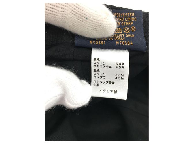 **Berretto in cotone nero Louis Vuitton - vista 4