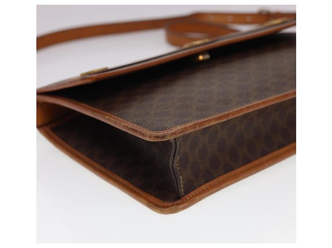 Céline CELINE Macadam Canvas Schultertasche PVC Leder Braun Auth 40101 - Ansicht 14