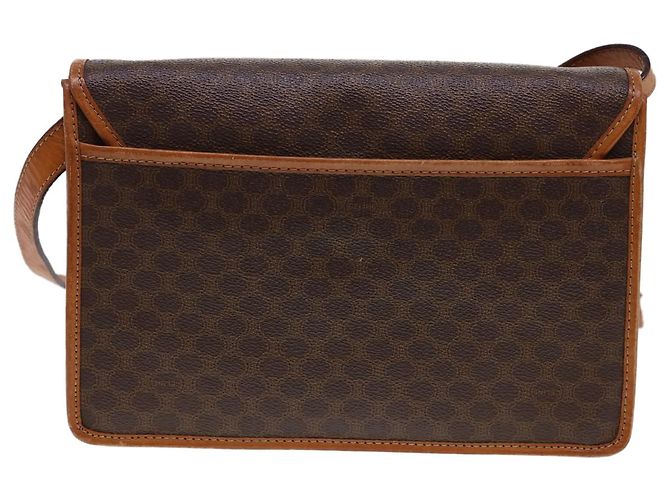 Céline CELINE Macadam Canvas Schultertasche PVC Leder Braun Auth 40101 - Ansicht 2
