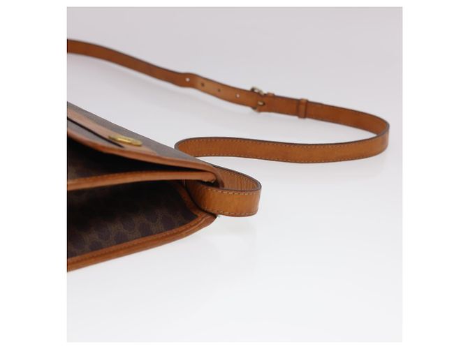 Céline CELINE Macadam Canvas Schultertasche PVC Leder Braun Auth 40101 - Ansicht 8