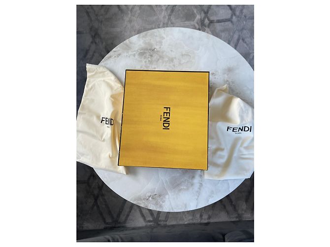 Stivaletti Fendi Logo Pelle Nera Nero - vista 8