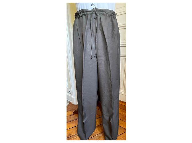 Pantalones Marina Rinaldi de lino marrón Castaño - vista 2