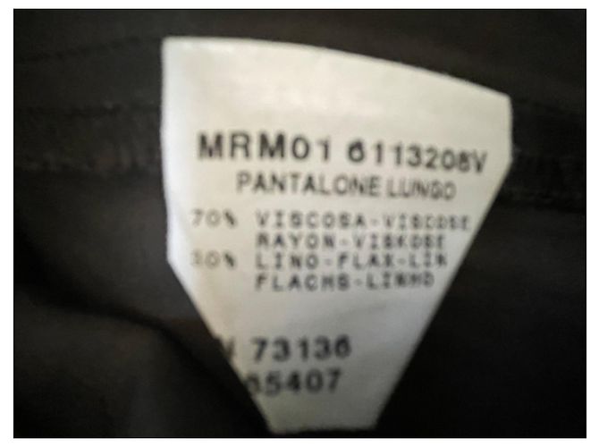 Pantalones Marina Rinaldi de lino marrón Castaño - vista 5