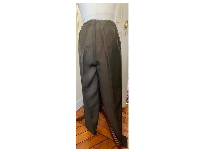 Pantalones Marina Rinaldi de lino marrón Castaño - vista 6