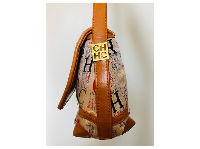 Borsa a mano Carolina Herrera in pelle marrone - vista 5