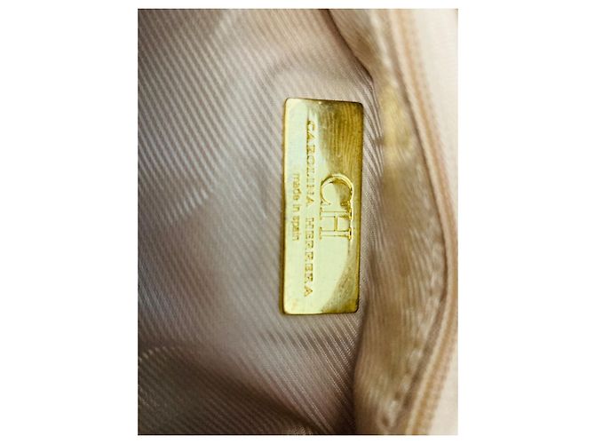 Borsa a mano Carolina Herrera in pelle marrone - vista 6