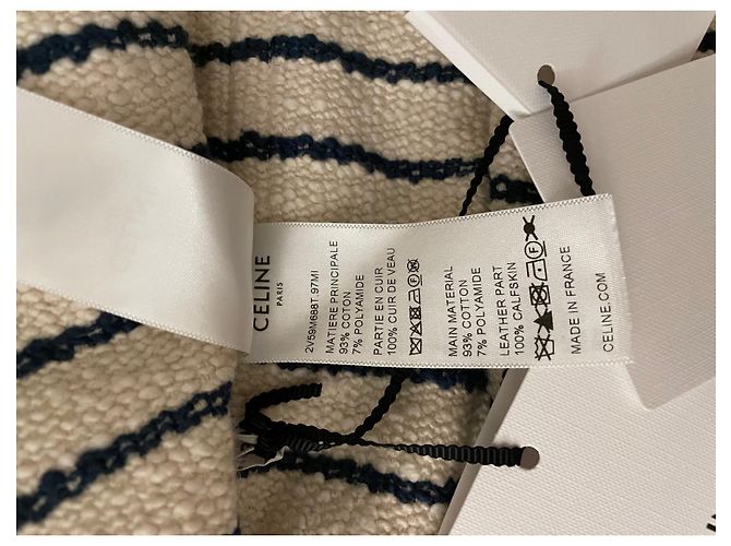 Giacca a camicia Céline in cotone beige - vista 2