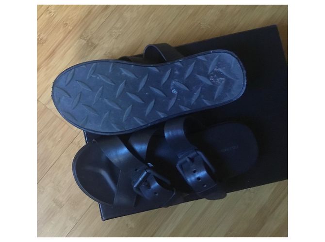 Mule Alexander Wang Kriss in pelle nera Nero - vista 3