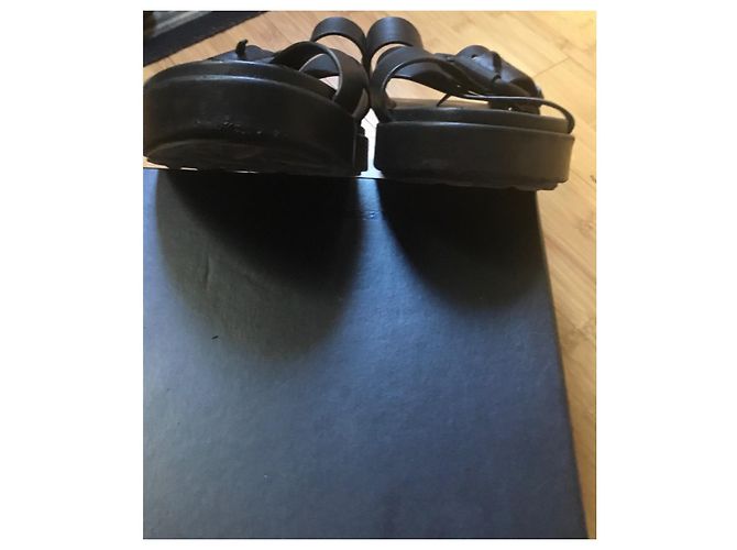Mule Alexander Wang Kriss in pelle nera Nero - vista 4