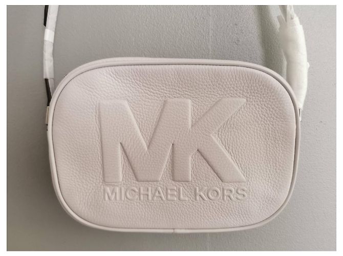 Borsa Michael Kors Parma in pelle martellata viola Porpora - vista 2