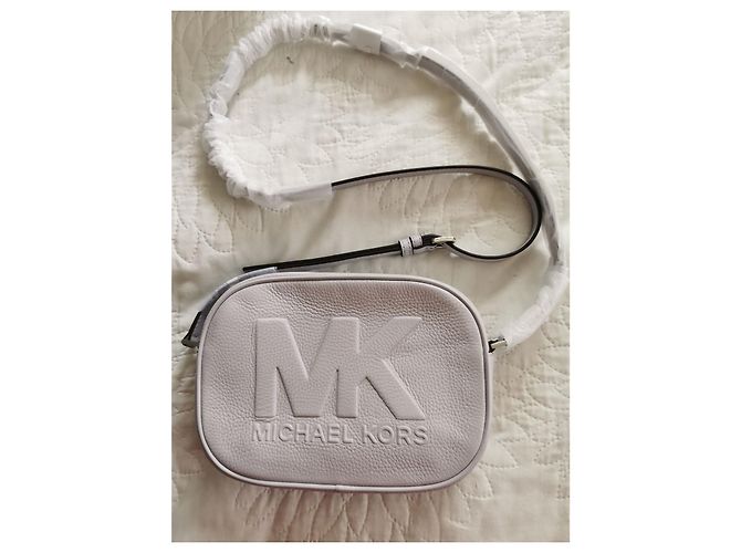 Borsa Michael Kors Parma in pelle martellata viola Porpora - vista 3
