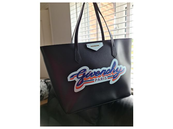Givenchy-Shopping aus schwarzem Leder - Schwarz - Griffe oben - Ansicht 12