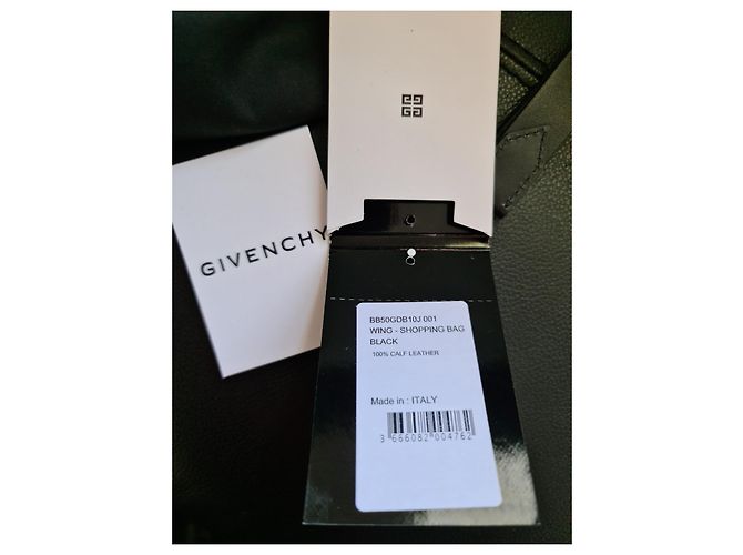 Givenchy-Shopping aus schwarzem Leder - Schwarz - Griffe oben - Ansicht 8
