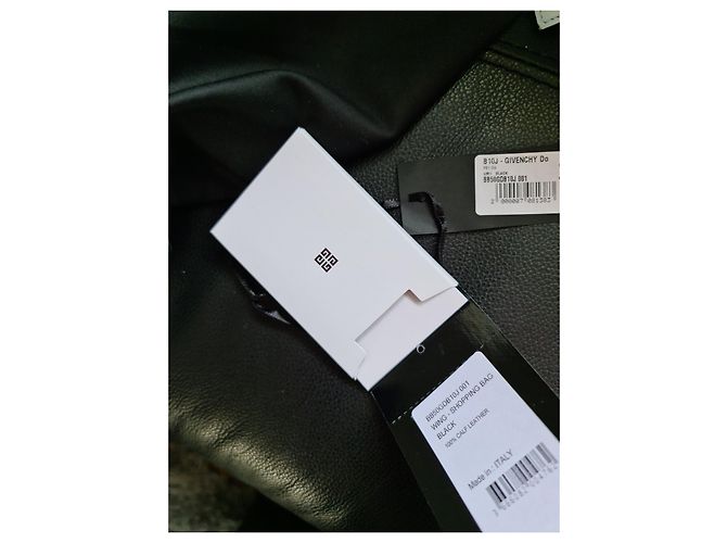 Givenchy-Shopping aus schwarzem Leder - Schwarz - Griffe oben - Ansicht 9