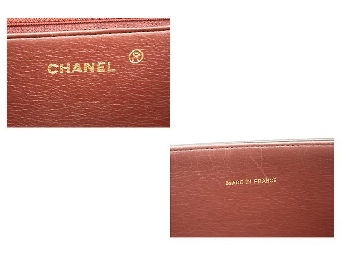 Pochette CHANEL per borsa a tracolla con patta e catena in pelle di agnello trapuntata nera Nero - vista 8
