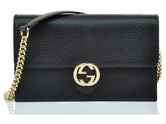 Gucci Borsetta a tracolla Nera Mod. 510314 CAO0G 1000 Nero - vista 4