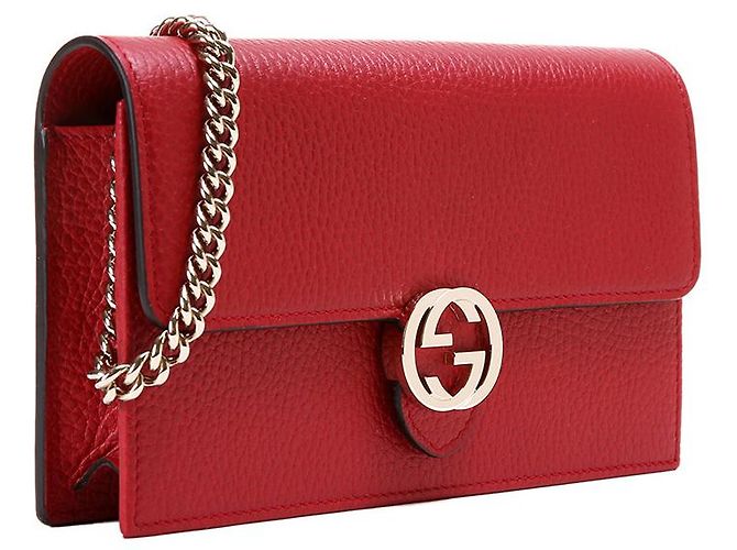Gucci Borsetta a Tracolla Rossa Donna Pelle Dollar Calf Mod. 510314 CAO0G 6420 - vista 3