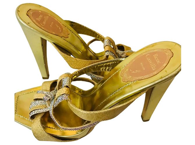 Rene Caovilla Mules champagne René Caovilla D'oro - vista 10