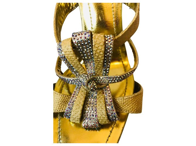 Rene Caovilla Mules champagne René Caovilla D'oro - vista 2