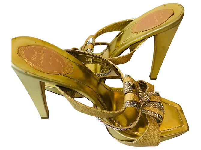 Rene Caovilla Mules champagne René Caovilla D'oro - vista 3